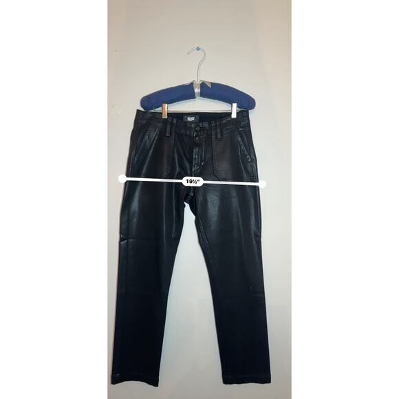 Paige jeans Mayslie Straight Ankle in Black Fog Luxe Coating size 29 (US 8) - Picture 4 of 11